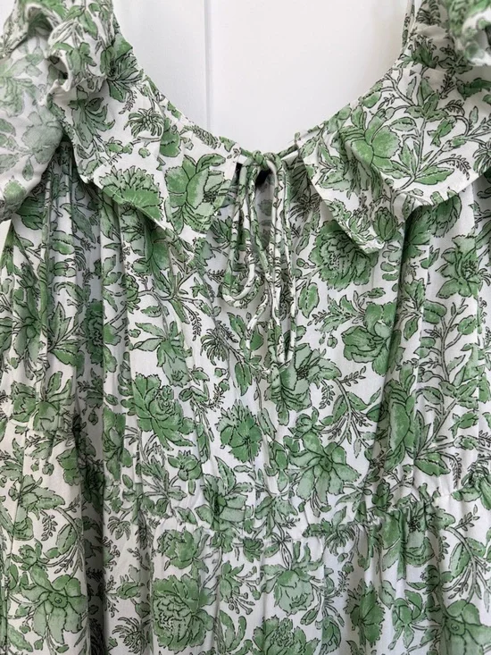 J. Crew Green Floral Maxi Dress - Picture 2 of 3